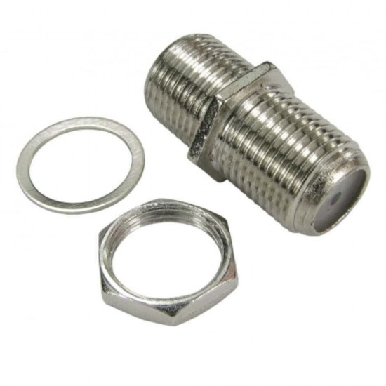 F Type Connector Female to Female Coupler Adapter Cable Joiner Barrel x 10