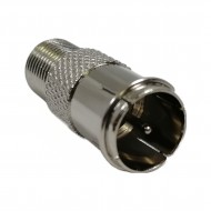 F-TYPE QUICK CONNECT PUSH-ON COAXIAL COAX CABLE ADAPTER FOR TV ANTENNA X 1