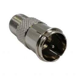 F-TYPE QUICK CONNECT PUSH-ON COAXIAL COAX CABLE ADAPTER FOR TV ANTENNA X 1