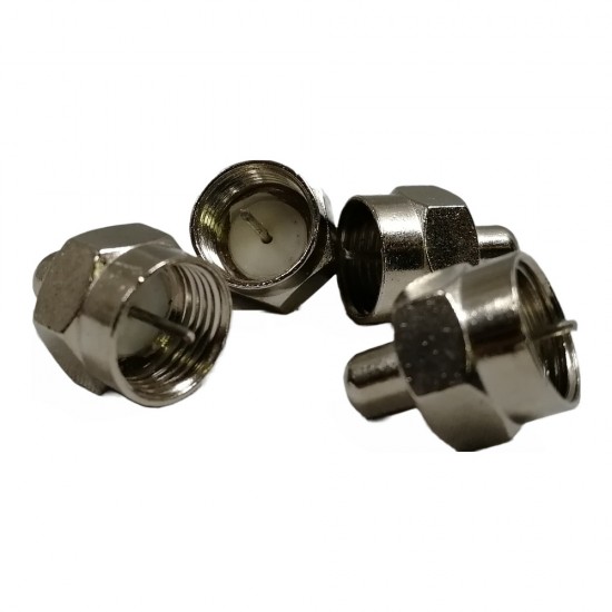 F-TERMINATOR 75 OHM MALE PLUG CAP COAXIAL F-TYPE SCREW SATELLITE TV AERIAL X 10
