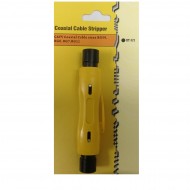 YELLOW COAX CABLE STRIPPER WIRE PEN CUTTER MULTI-FUNCTION ELECTRIC CRIMPING TOOL