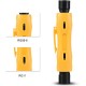 YELLOW COAX CABLE STRIPPER WIRE PEN CUTTER MULTI-FUNCTION ELECTRIC CRIMPING TOOL