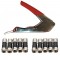 PROFESSIONAL COMPRESSION CRIMPING TOOL 10 F CONNECTORS RG6 CT100 UNIVERSAL KIT
