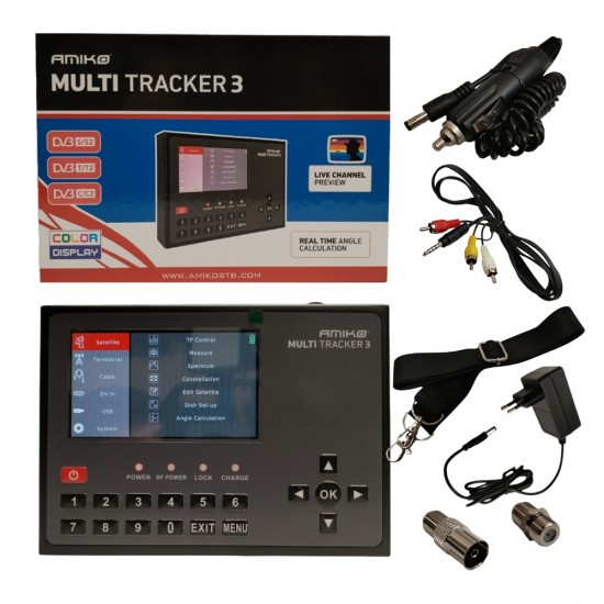 Amiko Multi Tracker 3 Full HD Combo Meter DVB-S/S2/DVB-T/T2/DVB-C/C2 from Satcity.ie  Ireland Limerick