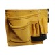 8 x Pockets Tool Belt Leather Pouch Builders Suede Apron Work Bag Holder Nail UK